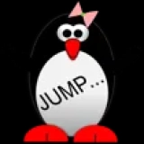 Esther the Penguin. Jump!